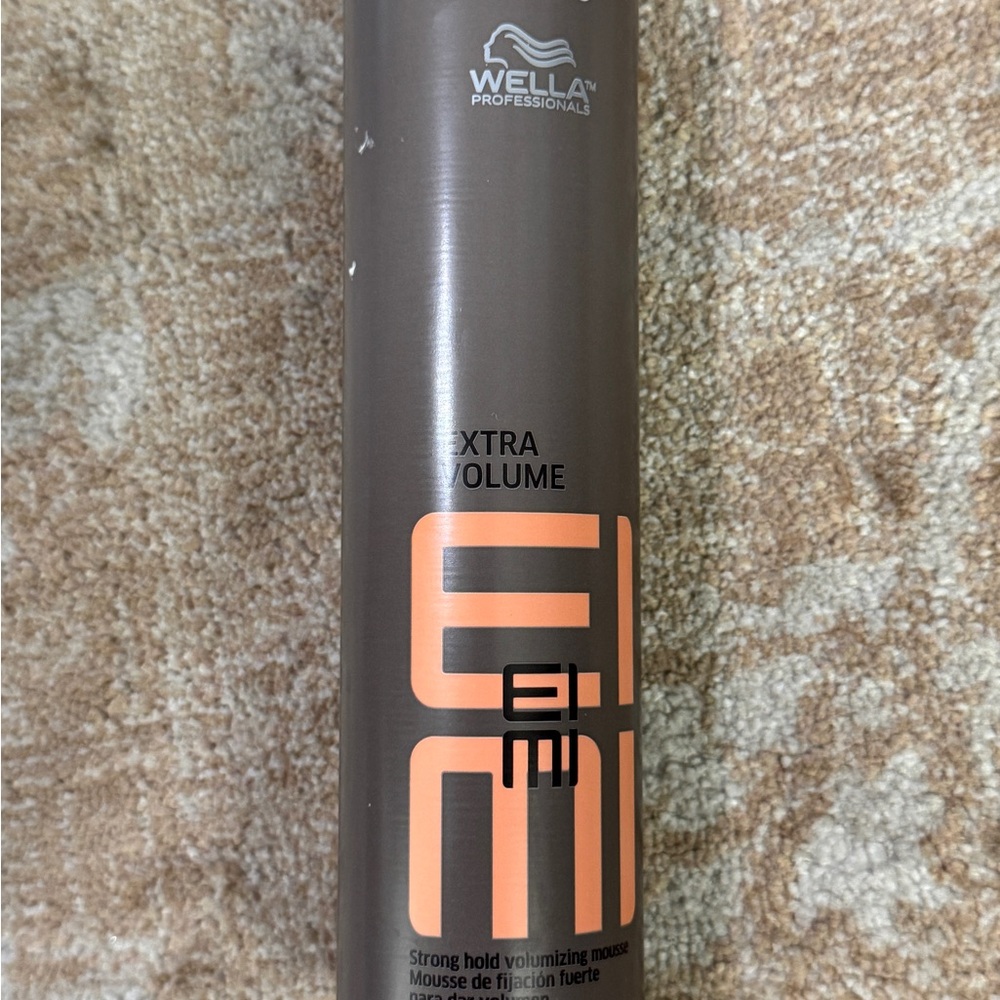 Wella EIMI Extra Volume Mousse - Gray and Orange